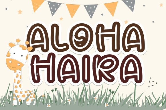 Aloha Haira Font: The Whimsical Typeface for Viral Campaigns