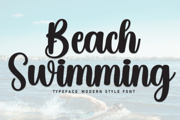 Beach Swimming Font: Timeless Script for Handmade Brands