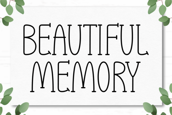 Beautiful Memory Font for Handmade Labels and Cards