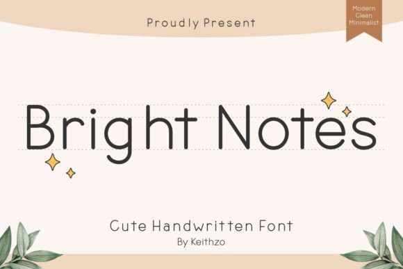 Bright Notes: A Fun Script Handwritten Font for Makers