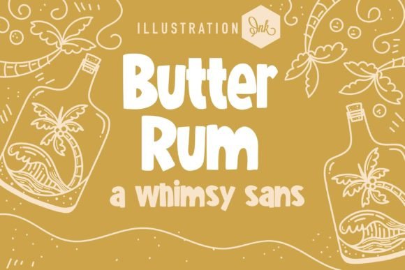 Butter Rum Font Review: A Hand-Crafted Typeface for Bold Branding