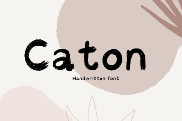 Caton: A Textured Script Handwritten Font for Editorial Design