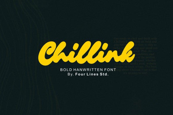Chillink: The Bold Script Font for Modern Branding