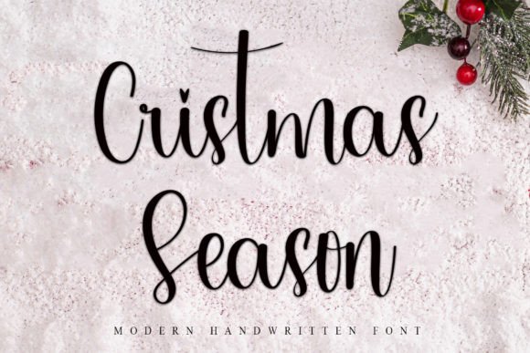 Cristmas Season: A Timeless Script Font for Editorial Design