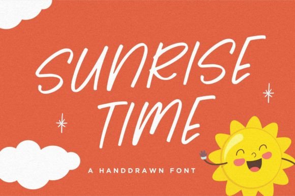 Designing with Sunrise Time: An Elegant Script Handwritten Font