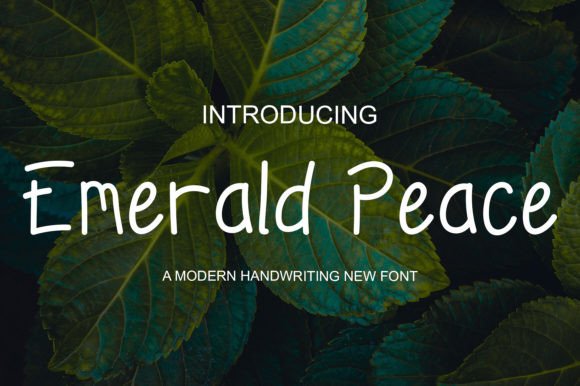Elevate Editorial Design with Emerald Peace Script Fonts