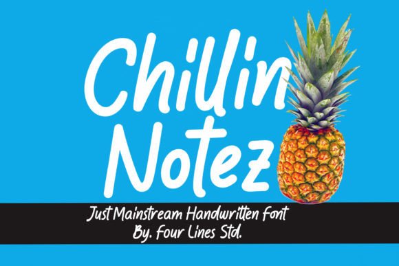 Elevate Your Crafts with the Chillin Notez Typeface