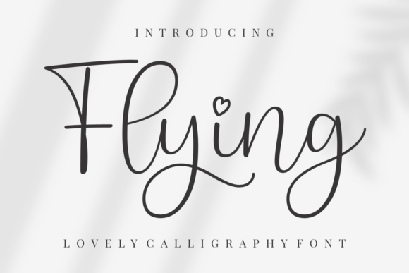 Flying Script Handwritten Font for Editorial Design