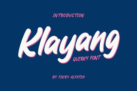 Klayang: A Quirky Script Handwritten Font for Web Design