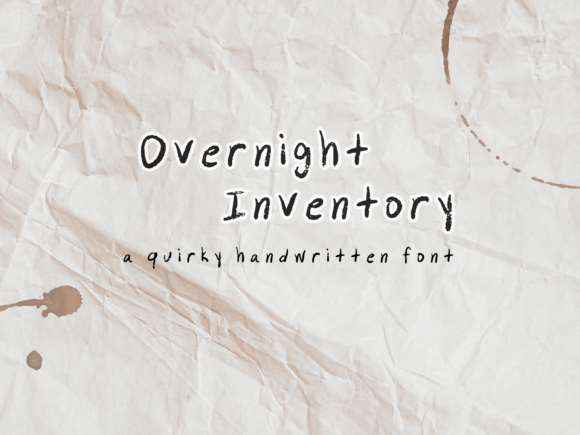 Overnight Inventory: The Timeless Script Font for Makers