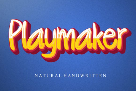 Playmaker: The Handwritten Display Font for Bold Branding