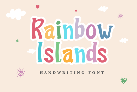 Rainbow Islands: A Playful Script Handwritten Font for Makers