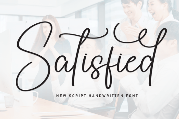 Satisfied: A Script Handwritten Font for Editorial Design