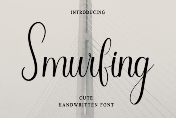 Smurfing: A Timeless Script Handwritten Font for Editorial Design