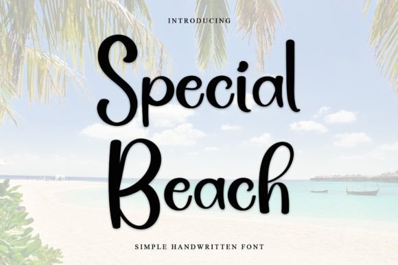 Special Beach: The Perfect Script Handwritten Font for Fall Crafts