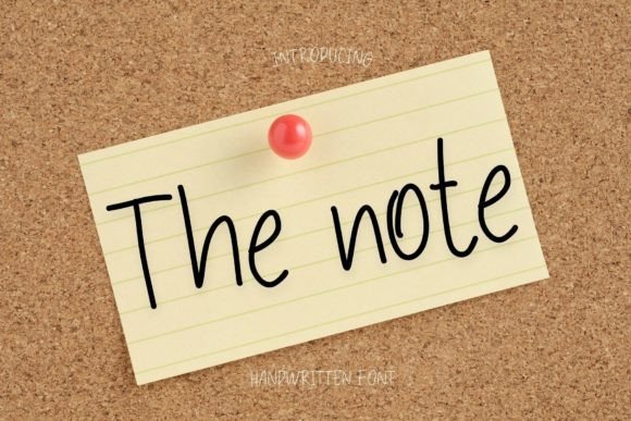 The Note: A Playful Script Handwritten Font for Web Design